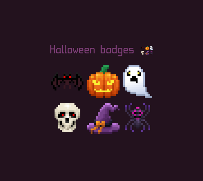 Halloween badges Halloween badges